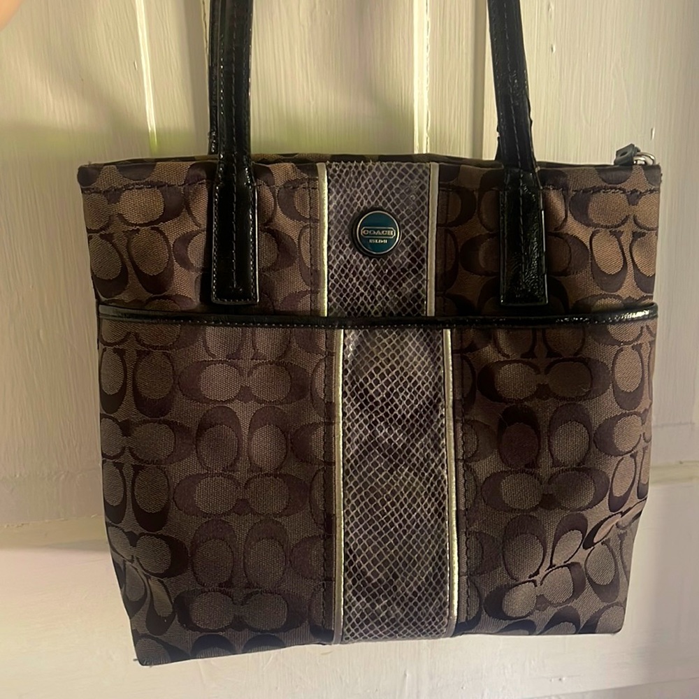 Brown Coach Tote/ Shoulder Bag